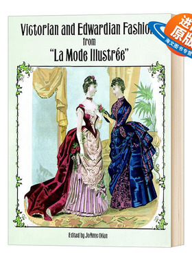 英文原版 Victorian and Edwardian Fashions 维多利亚与爱德华时代服装款式 英文版