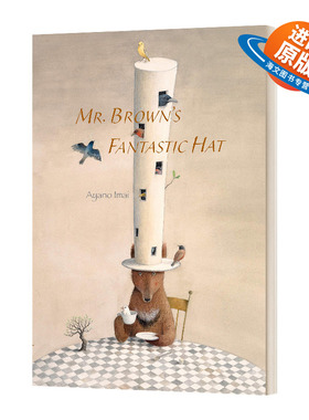 英文原版 精装绘本 Mr. Brown's Fantastic Hat 布朗先生的神奇帽子 今井绫野 Ayano Imai 儿童绘本 精装 英文版 进口英语原版书籍