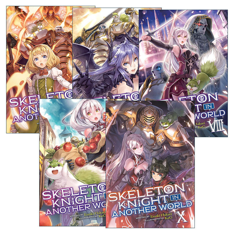 英文原版 Skeleton Knight in Another World 骸骨骑士大人异世界冒险中系列6-10册 同名动漫轻小说 秤猿鬼 英文版 进口原版书籍