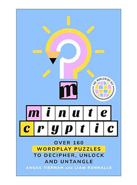 英文原版 Minute Cryptic 分钟填字游戏 短时间内完成的解谜乐趣 英文版 进口英语原版书籍