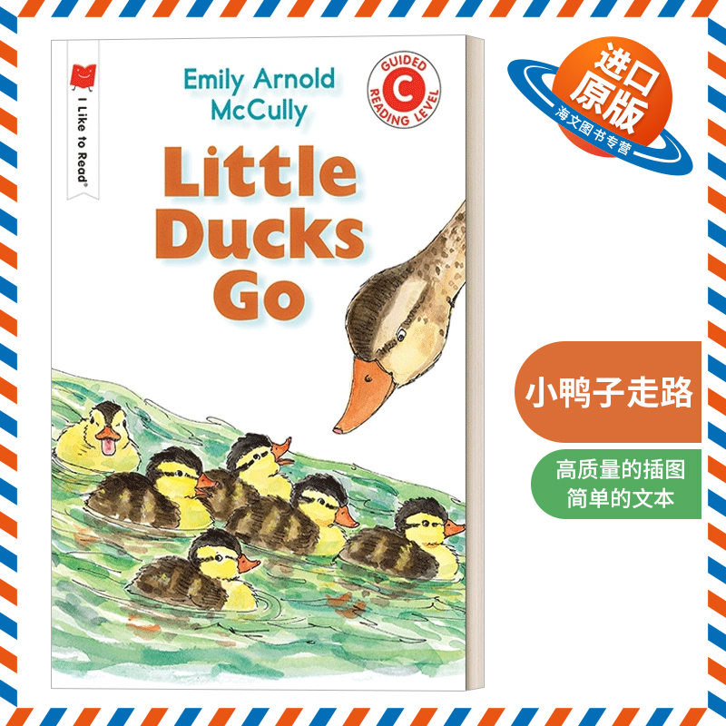英文原版 Little Ducks Go 小鸭子走路 I Like to Read系列 企鹅兰登分级读物幼儿启蒙绘本 英文版 进口英语原版书籍