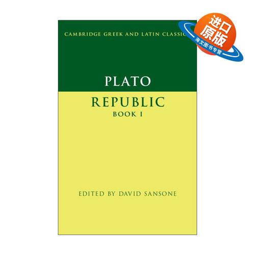 原版 Plato Republic Book I 柏拉图 理想国卷一 剑桥希腊拉丁语经典系列 原文加学者注释 进口原版书籍
