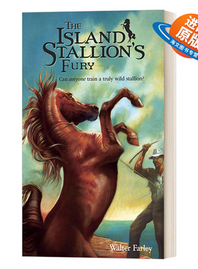 英文原版 The Island Stallion's Fury 黑神驹系列 黑神驹之怒 Walter Farley 青少年骑马动作冒险小说 英文版 进口英语原版书籍