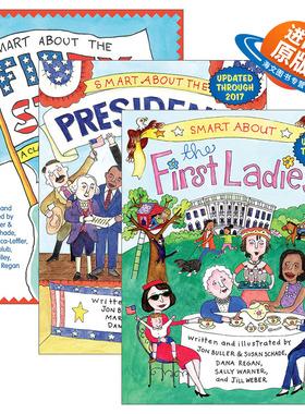 英文原版 Smart About系列3册 5-8岁儿童美国历史主题绘本 Jon Buller 关于总统们 关于第一夫人们 英文版 进口英语原版书籍