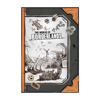 英文原版 The Worlds of Borderlands 无主之地百科全书 游戏视频艺术设定集 精装收藏版 英文版 进口英语原版书籍