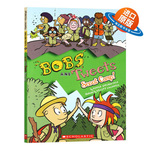 童子军夏令营4 英文原版 Scout Camp Bobs and Tweets 4 系列章节书 儿童文学故事书 Scholastic 英文版进口原版英语书籍
