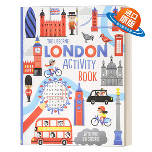 英文原版 London Activity Book 伦敦活动手册 Usborne贴纸书 尤斯伯恩图书迷宫书早教书 绘本 英文版 进口英语原版书籍