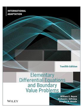 英文原版 Elementary Differential Equations and Boundary Value Problems 常微分方程与边值问题基础 第12版 英文版 进口英语原