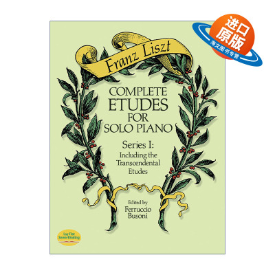 英文原版 Complete Etudes for Solo Piano  Series I 弗朗茨·李斯特完整钢琴独奏练习曲I 含超技练习曲 英文版进口英语原版书籍