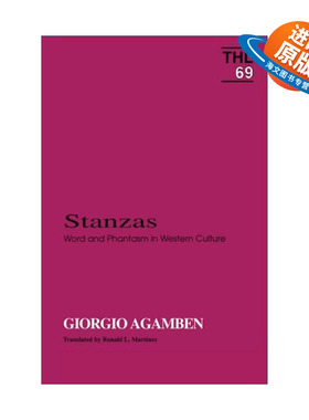 英文原版 Stanzas 诗节 西方文化中的词与魅影 吉奥乔·阿甘本 英文版 进口英语原版书籍