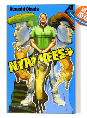 英文原版 Nyankees Vol. 4 Nyankees #4 不良猫 卷四 漫画 Atsushi Okada冈田温司 英文版 进口英语原版书籍