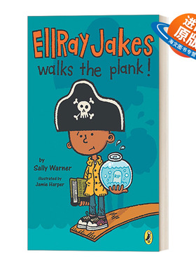 英文原版 Ellray Jakes 03 Ellray Jakes Walks the Plank 埃雷·杰克系列3 埃雷 杰克走跳板 儿童社交友谊小说 英文版 进口书籍