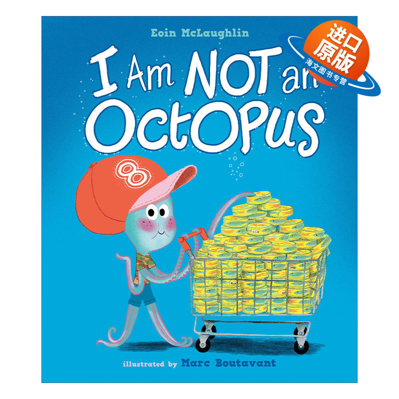 英文原版 I Am Not an Octopus 我不是章鱼 阿廖作者Marc Boutavant新作 儿精装童故事图画书绘本 勇气面对恐惧接受自己 英文版