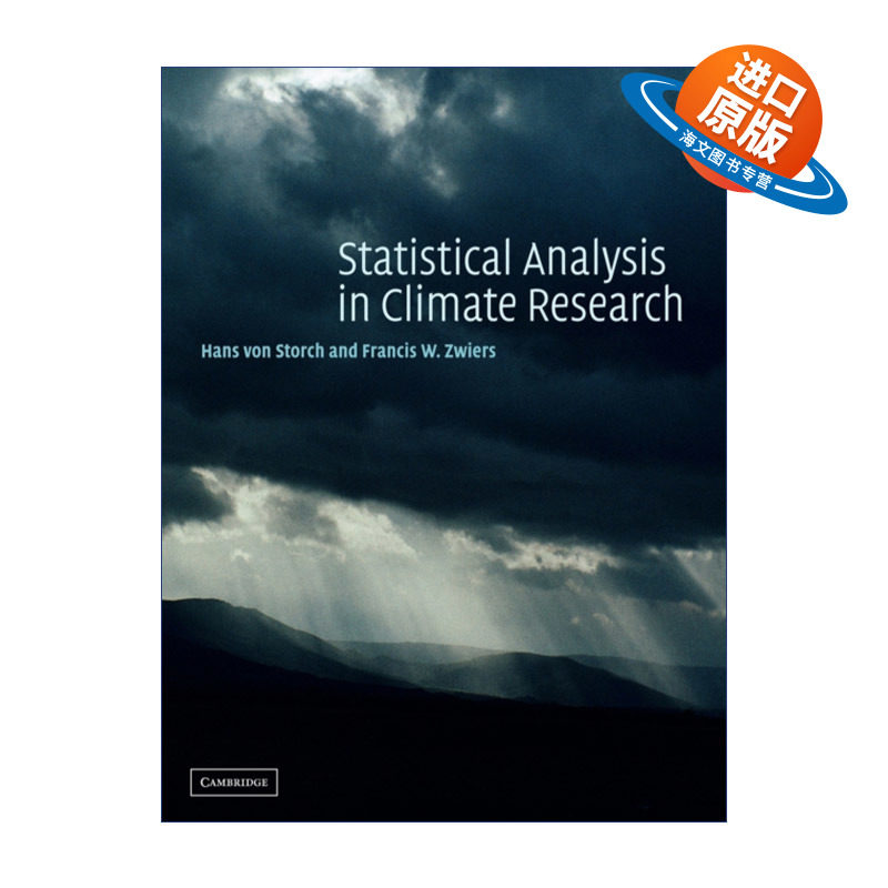 英文原版 Statistical Analysis in Climate Research 气候研究中的统计分析 Hans von Storch 英文版 进口英语原版书籍