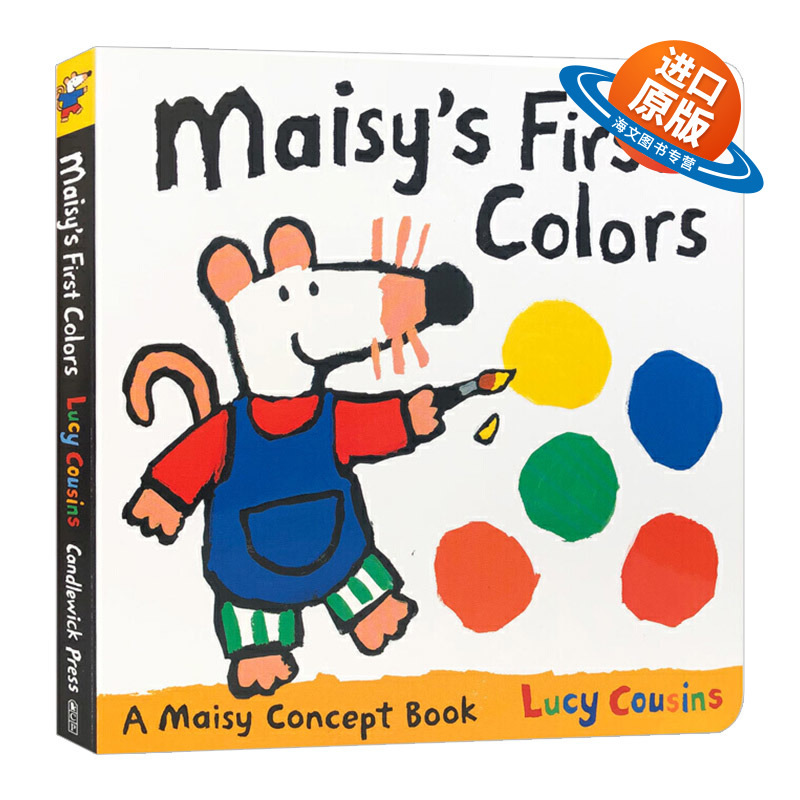 小鼠波波颜色认知书 英文原版绘本 Maisy's First Colors 儿童英语启蒙纸板书 Lucy Cousins 英文版进口原版书籍