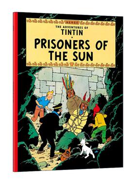 英文原版 The Adventures Of Tintin Prisoners Of The Sun 丁丁历险记之太阳的囚徒 儿童精装漫画 英文版 进口英语原版书籍
