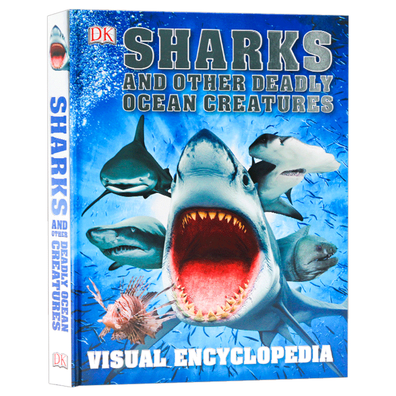 DK视觉百科全书 鲨鱼和其他致命的海洋生物 英文原版 Sharks and Other Deadly Ocean Creatures 图解科普百科读物 精装英文版