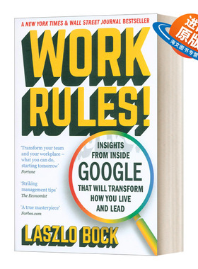 英文原版 Work Rules! 重新定义团队 谷歌如何工作 英文版 进口英语原版书籍