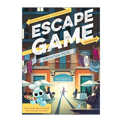 英文原版 Escape Game Adventure Operation Pizza 逃脱游戏冒险之旅 比萨行动 儿童益智游戏活动书 英文版 进口英语原版书籍
