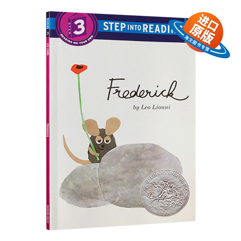 英文原版儿童绘本 田鼠阿佛 Frederick 英文版 Step Into Reading Level 3 李欧·李奥尼 儿童启蒙艺术图画书 英文版进口英语书籍