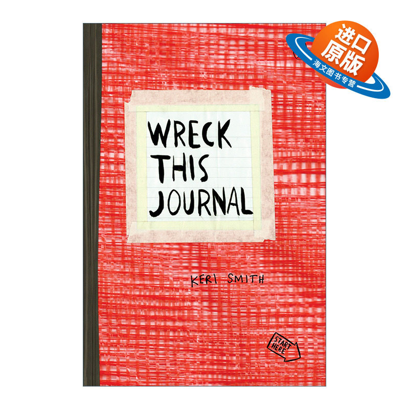 英文原版 Wreck This Journal Red Expanded Edition 做了这本书 红色扩充版 创新从破坏开始 Keri Smith 英文版 进口英语原版书籍