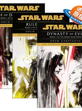 英文原版 Star Wars Legends Darth Bane星球大战传奇 达斯·贝恩三部曲平装系列 套装3册 科幻小说 英文版 进口英语原版书籍