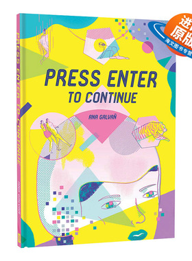 英文原版 精装 Press Enter to Continue 按Enter以继续 漫画小说 漫画家Ana Galvan 英文版 进口英语原版书籍