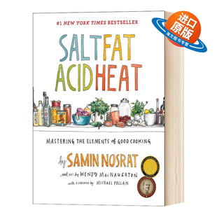 掌握好烹饪 精装 脂肪 热 英文版 英语书籍 盐 Heat 要素 酸 Fat Salt 英文原版 进口原版 Acid