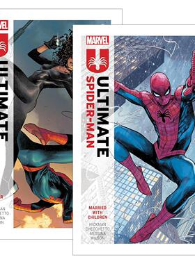 英文原版 Ultimate Spider-Man By Jonathan Hickman 终极蜘蛛侠2册 漫威漫画 英文版 进口英语原版书籍