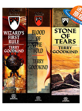 英文原版 The Sword of Truth Boxed Set I Wizard's First Rule  Blood of the Fold 真理之剑科幻小说套装1-3 英文版 进口英语书