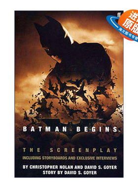 英文原版 Batman Begins: The Screenplay: Including Storyboards and Exclusive Interviews 蝙蝠侠 侠影之谜剧本 含分镜和独家