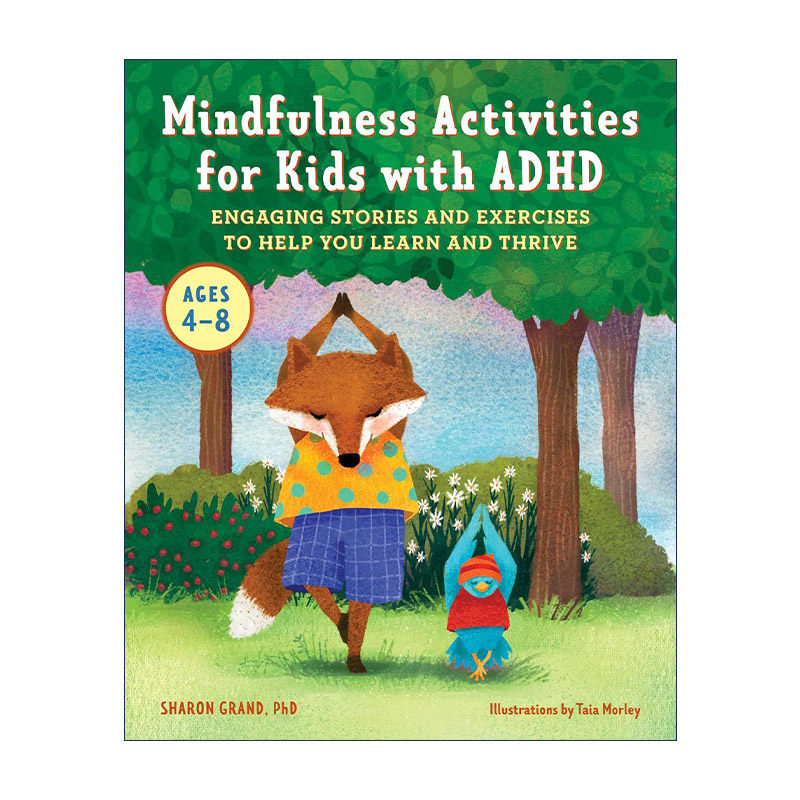 英文原版 Mindfulness Activities for Kids with ADHD 多动症儿童的正念活动 练习专注力故事绘本 英文版 进口英语原版书籍