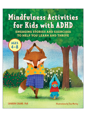 英文原版 Mindfulness Activities for Kids with ADHD 多动症儿童的正念活动 练习专注力故事绘本 英文版 进口英语原版书籍