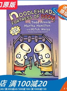 英文原版 Noodleheads Fortress of Doom 4 傻瓜面条头小子4 世界末日的堡垒 漫画 英文版 进口英语原版书籍儿童外文书
