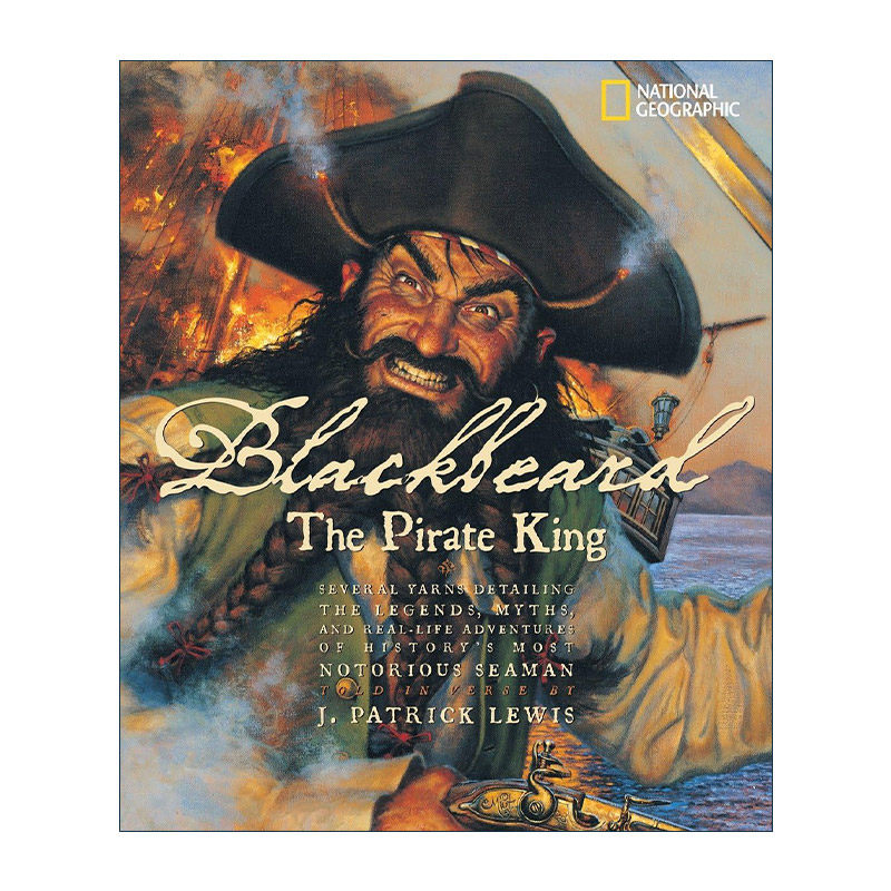 英文原版 Blackbeard The Pirate King 黑胡子海盗王 儿童诗歌集 精装插图版 英文版 进口英语原版书籍