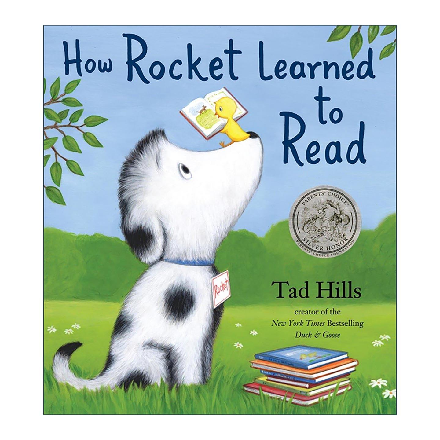 英文原版 How Rocket Learned to Read 小狗洛基是怎么学会阅读的 儿童精装绘本 小黄鸭与小白鹅作者Tad Hills 英文版 进口英语原