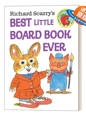 英文原版绘本 Richard Scarry's Best Little Board Book Ever 理查德·斯凯瑞写的最好的纸板书 英文版 进口英语原版书籍