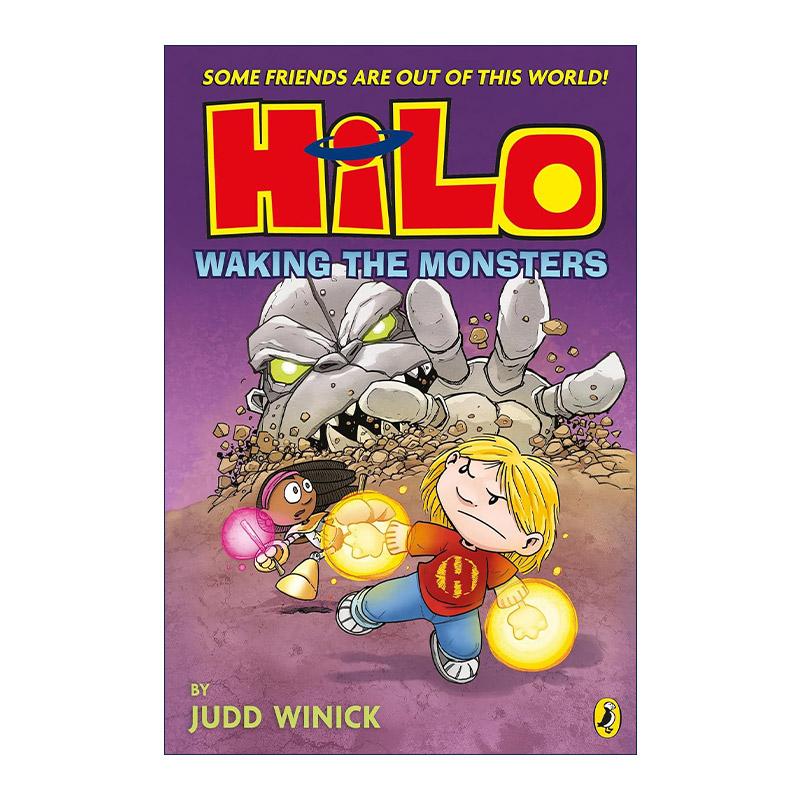 英文原版 Hilo Waking the Monsters 希罗漫画4 唤醒怪兽 英版 贾德·维尼克 英文版 进口英语原版书籍