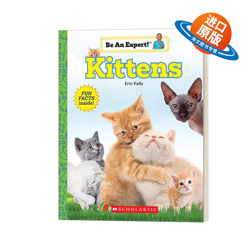 英文原版 Kittens 成为专家系列 小猫 幼儿早教亲子互动问答 少儿启蒙英语视觉单词动物科普儿童图画书 英文版 进口英语原版书籍