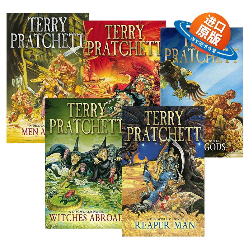 英文原版 Discworld Novel 碟形世界系列11-15 五册套装 畅销科幻小说 Terry Pratchett 灵魂收割机 英文版 进口英语原版书籍