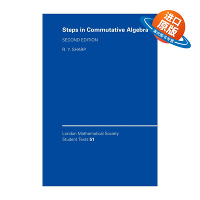英文原版 Steps in Commutative Algebra 交换代数入门教学 伦敦数学会学生文本系列 英文版 进口英语原版书籍