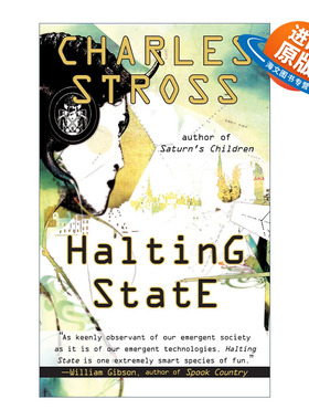 英文原版 Halting State 停机状态 惊悚科幻小说 雨果奖得主Charles Stross 英文版 进口英语原版书籍
