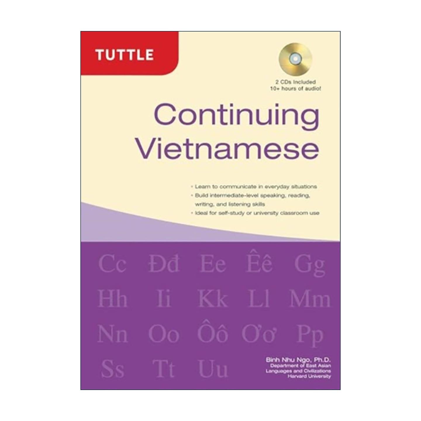 原版 Continuing Vietnamese 继续越南语 初级到中级学习教程 Tuttle 精装 进口原版书籍