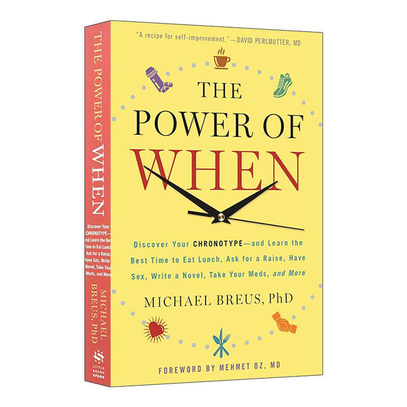 英文原版 The Power of When 四型生理时钟 美国睡眠医学会专家Dr. Michael Breus 英文版 进口英语原版书籍