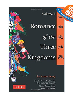 英文原版 Romance of the Three Kingdoms Volume 2 Tuttle Classics 三国演义 卷二 罗贯中 英文版 进口英语原版书籍