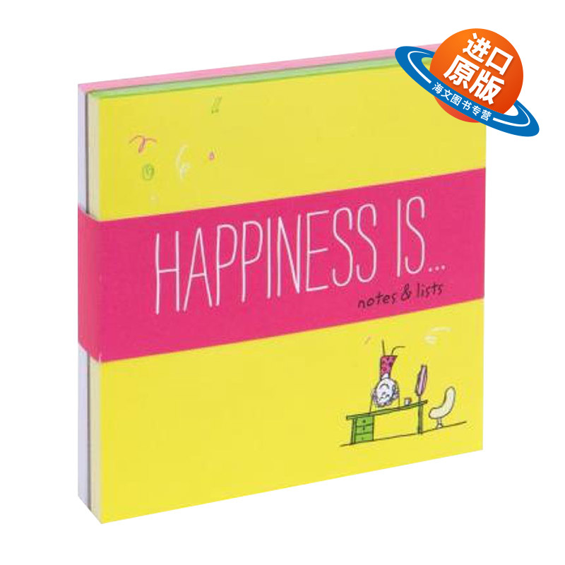 英文原版 Happiness Is . . . Notes and Lists 幸福是...关于幸福的记录 英文版 进口英语原版书籍