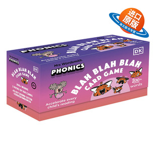 英文原版 Mrs Wordsmith Phonics Blah Blah Blah Card Game 沃德史密斯夫人 自然拼读卡片游戏 盒装 4-7岁 英文版 进口英语原版书