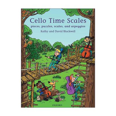 英文原版 Cello Time Scales 牛津大提琴时光 音阶练习 ABRSM英皇考级大提琴启蒙教材 英文版 进口英语原版书籍