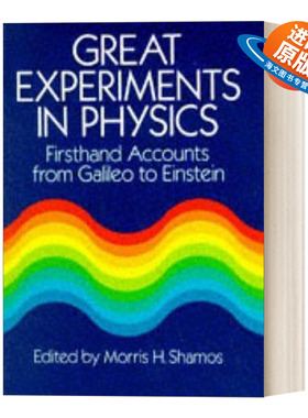 英文原版 Great Experiments in Physics Firsthand Accounts from Galileo to Einstein 伟大的物理学实验 进口英语原版书籍