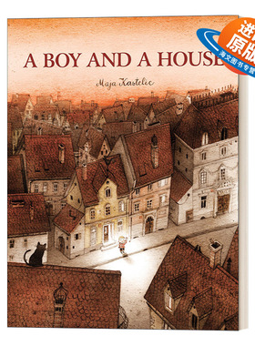 英文原版 A Boy and a House 男孩和房子 Maja Kastelic 绘本 精装 英文版 进口英语原版书籍